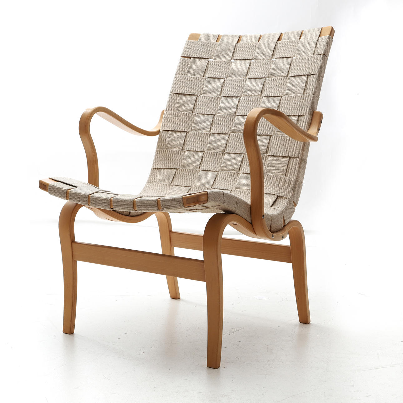 BRUNO MATHSSON. Armchair, "Eva", Dux.
