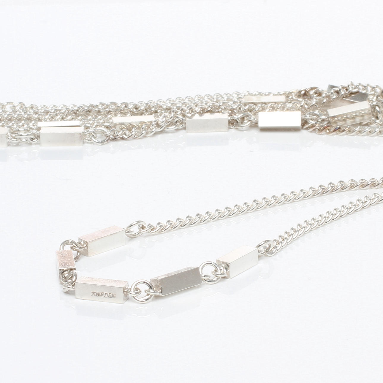 HALSBAND 2 delar, sterling silver, Bröderna Hedens Guldsmeds AB, 1976.