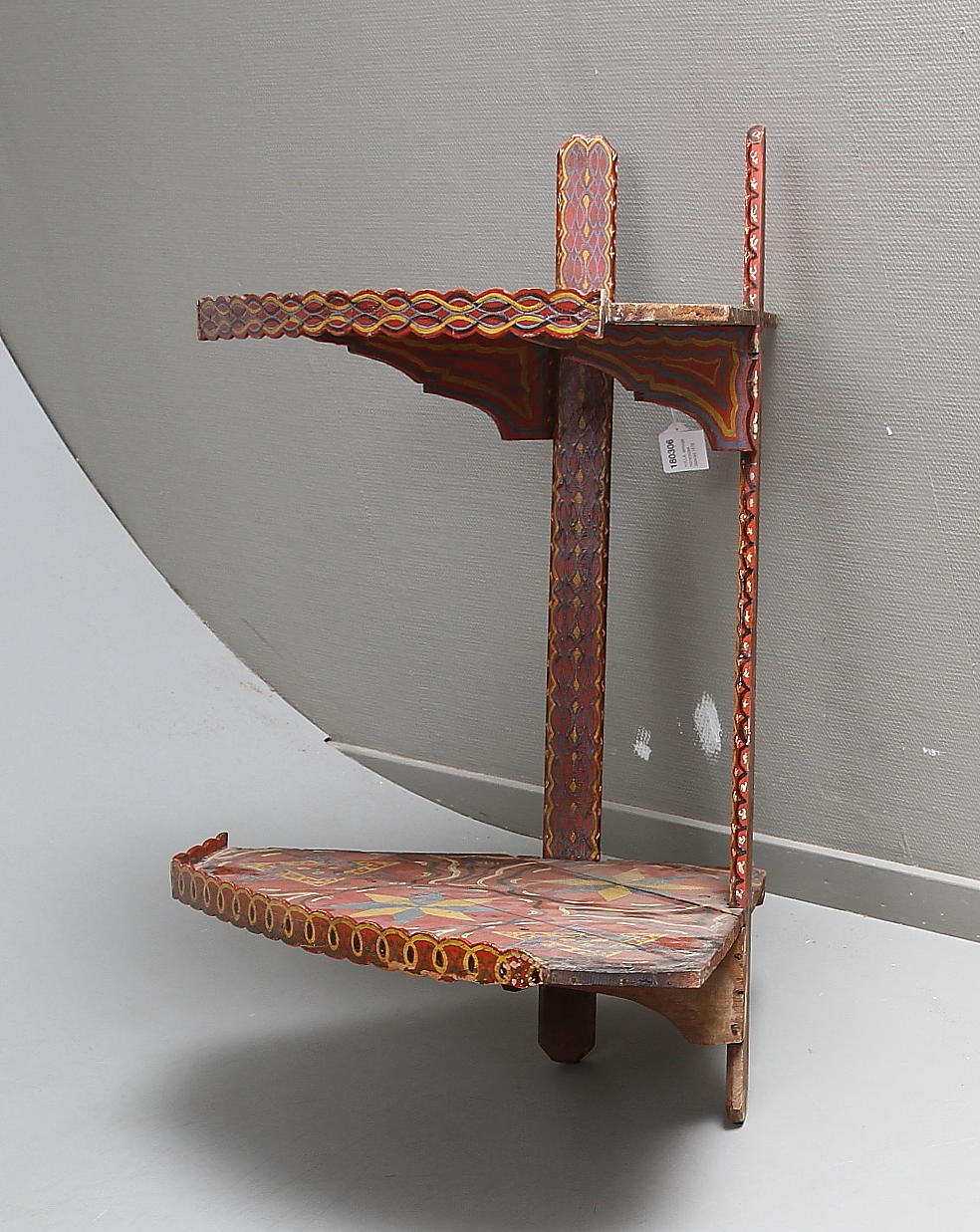 HYLLA, allmoge, hörnmodell, daterad 1878.