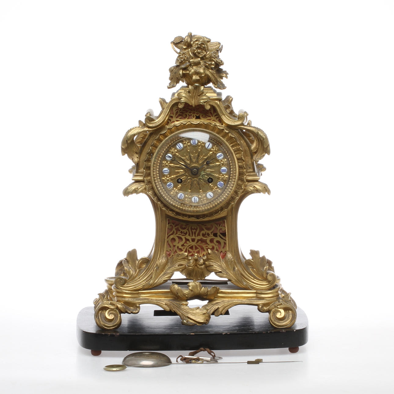 BORDSPENDYL, Louis XV-stil, LeRoy & Fils, Paris.