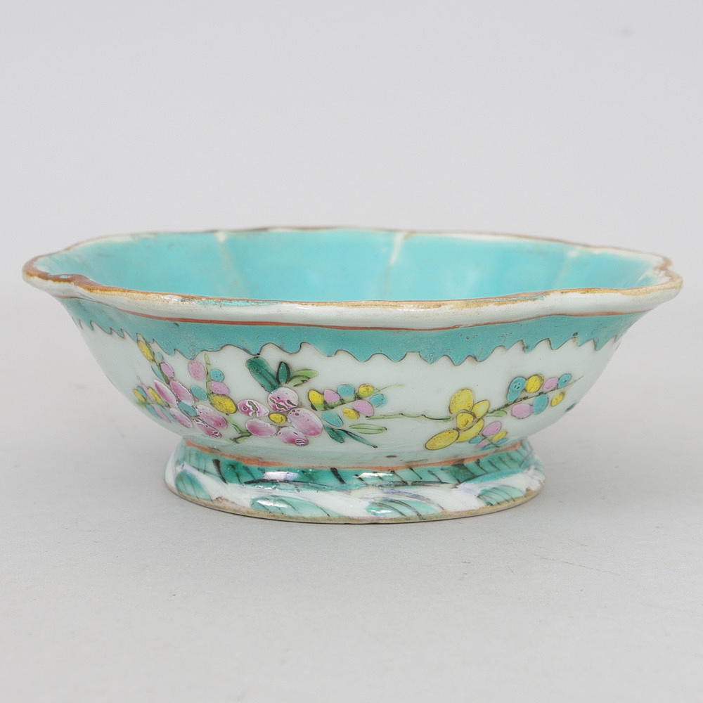 SKÅL, porslin, famille verte, Kina, 1800/1900-tal.