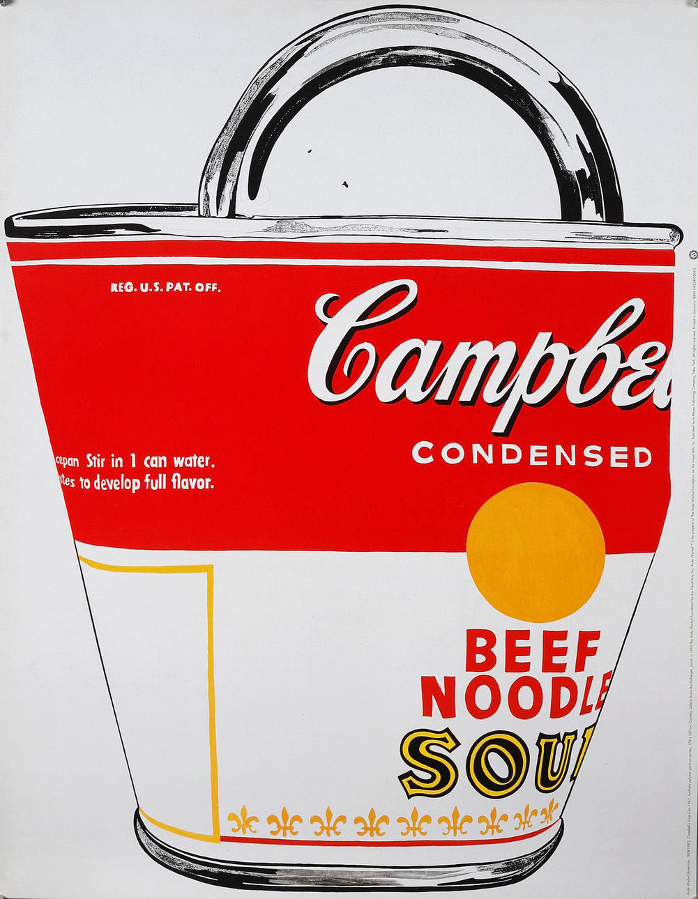 ANDY WARHOL. EFTER. ”Campbells soppburk”.