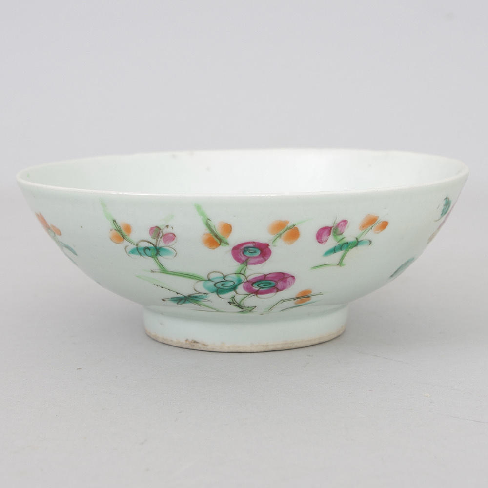 SKÅL, porslin, famille rose, Kina, 1800/1900-tal.