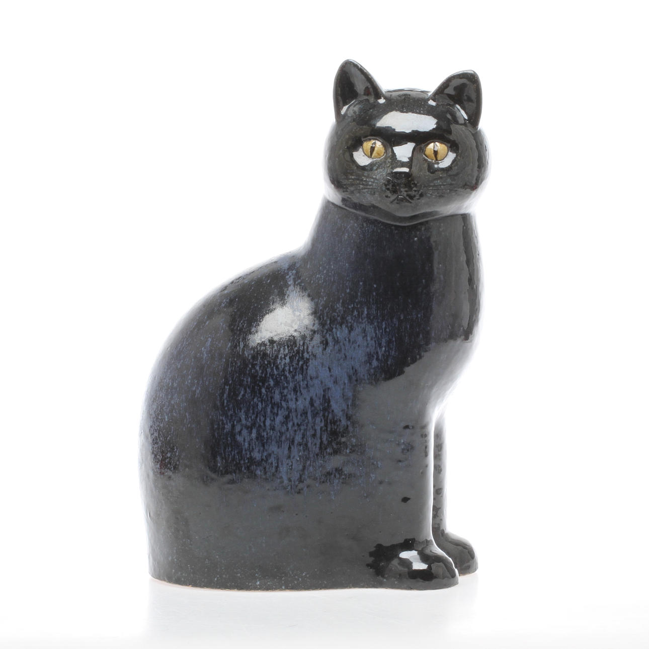 FIGURIN, lergods, Katt, Lisa Larson, Gustavsberg Studio.