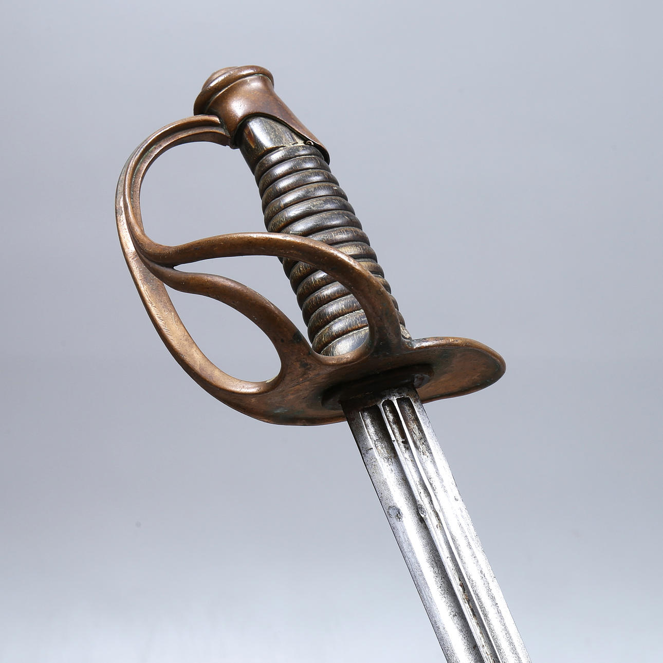 SÄBEL mit Scheide, Klinge Klingenthal, Frankreich, 19. Jahrhundert.