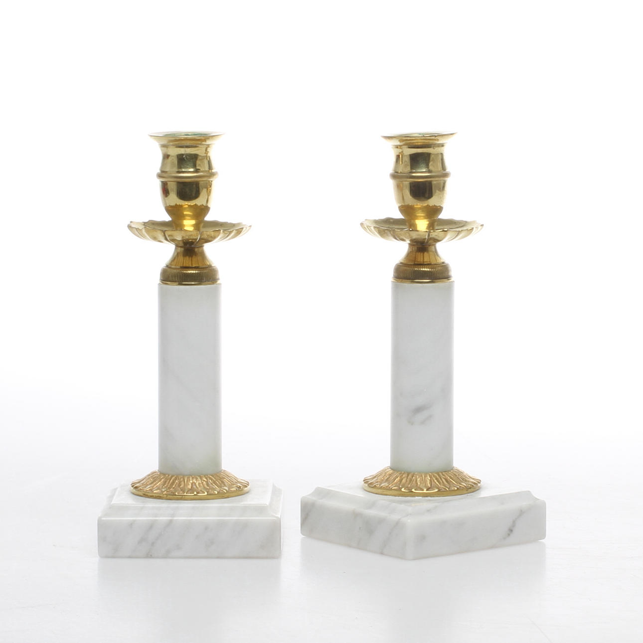 LJUSSTAKAR, 1 par, sengustaviansk stil, 1900-tal.