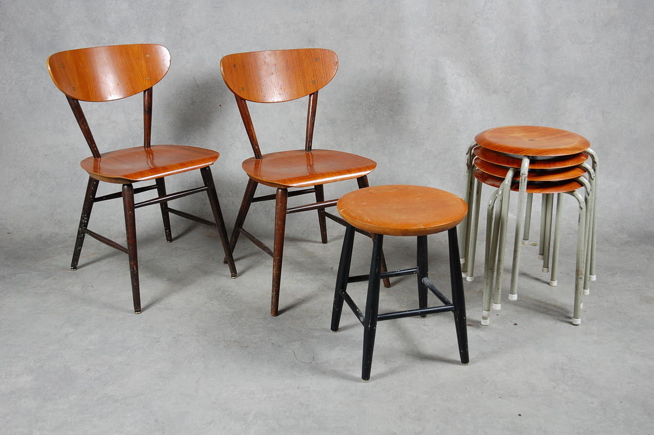 PALLAR,STOLAR, 7 delar, 1950-60-tal.