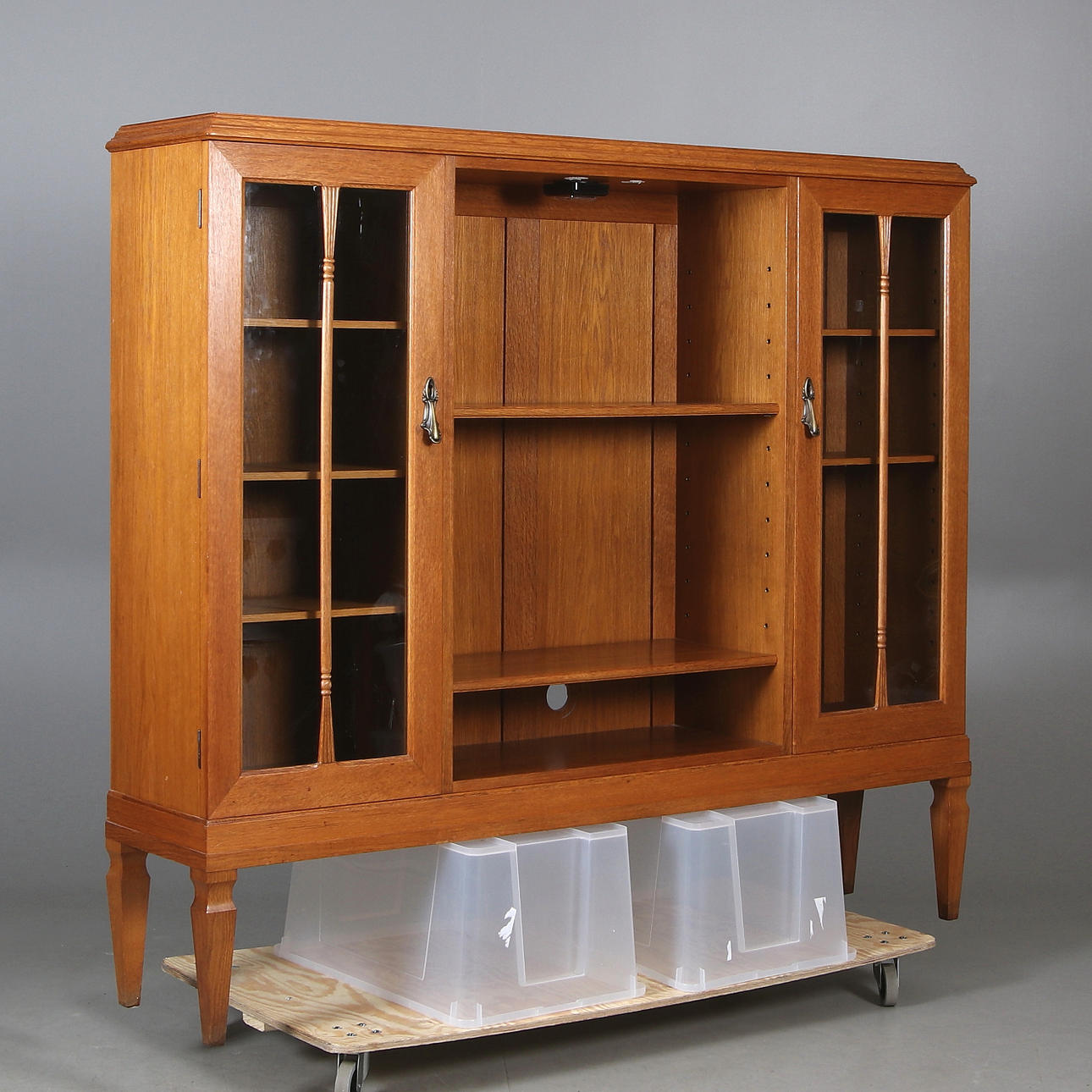 BOKSKÅP, ek, 1920/30-tal.