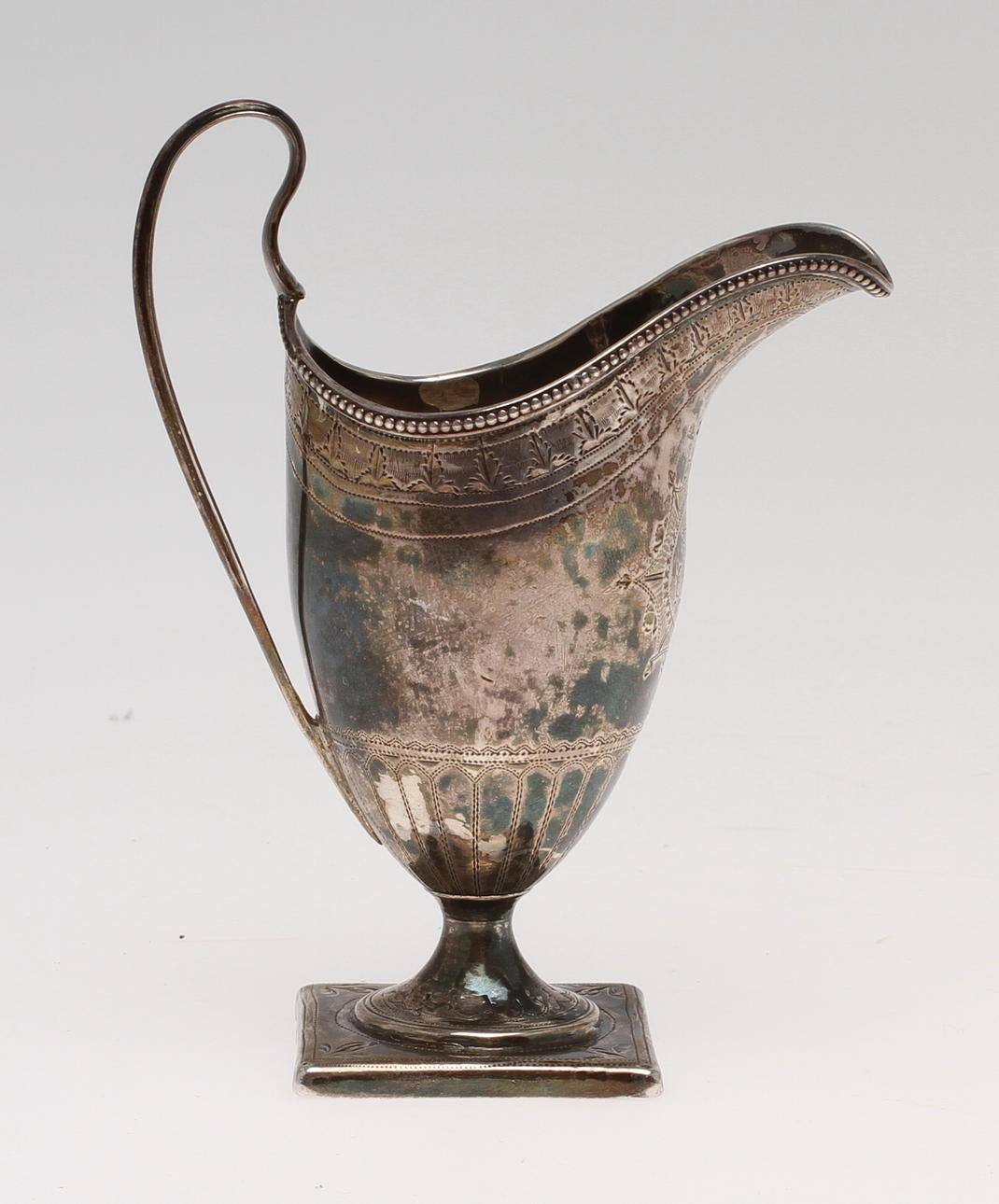 GRÄDDKANNA, silver, London, 1796.