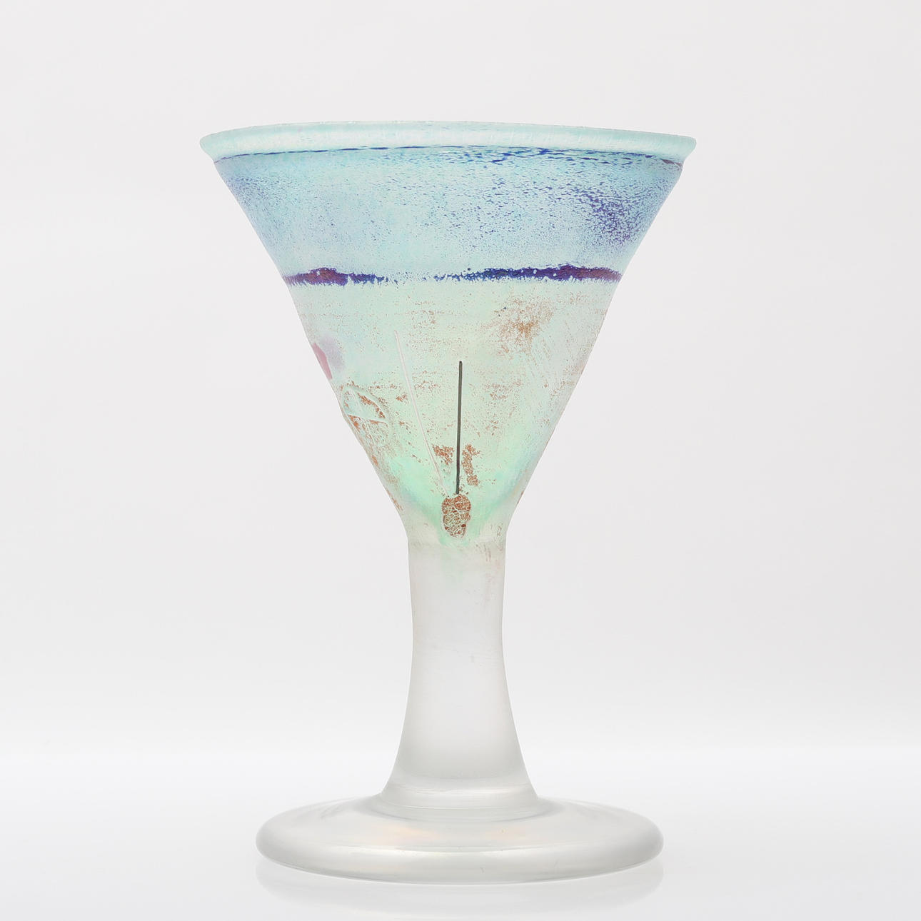 BERTIL VALLIEN. Stor pokal, glas, osignerad.