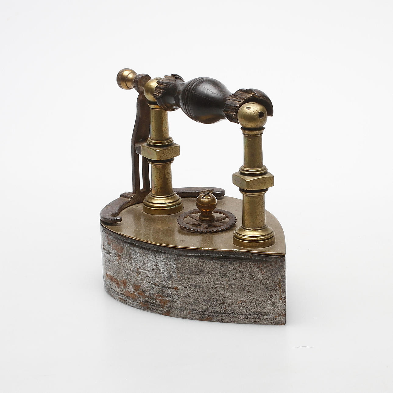 LODSTRYKJÄRN, mässing och metall, 180-tal.