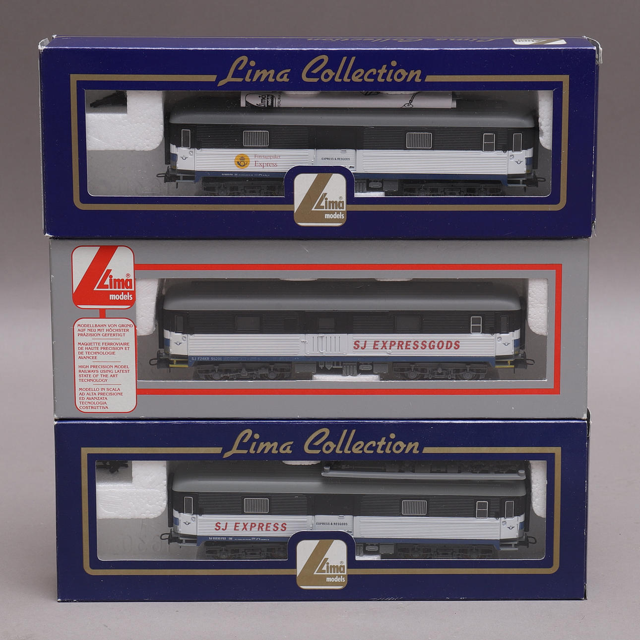 GODSVAGNAR, 3 st, SJ Express, LIMA, Italien.