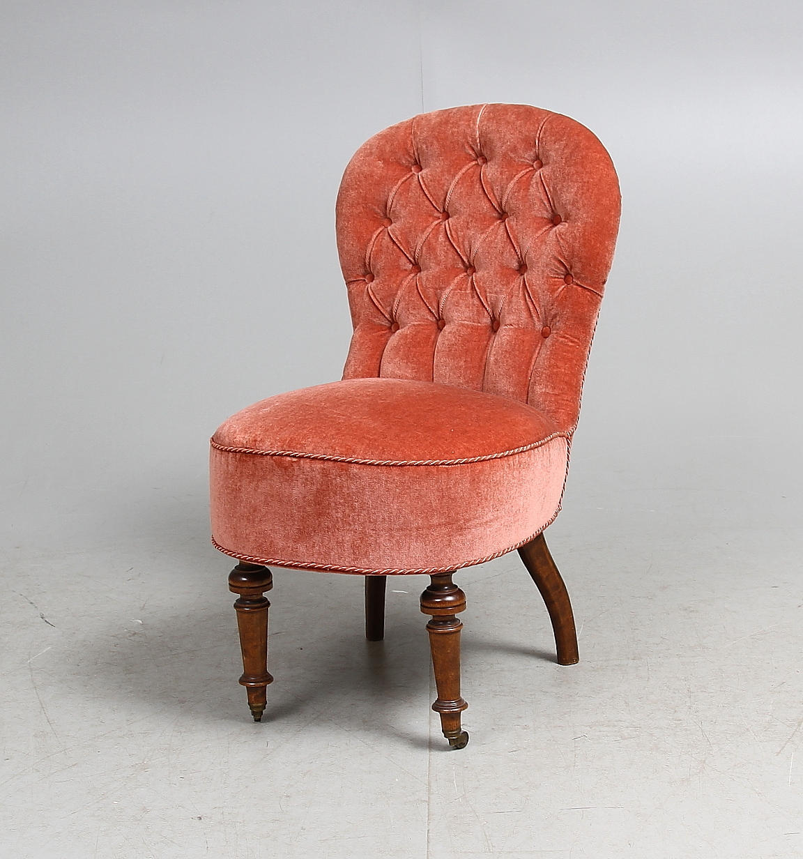 EMMAFÅTÖLJ, nyrokoko, 1800-tal.