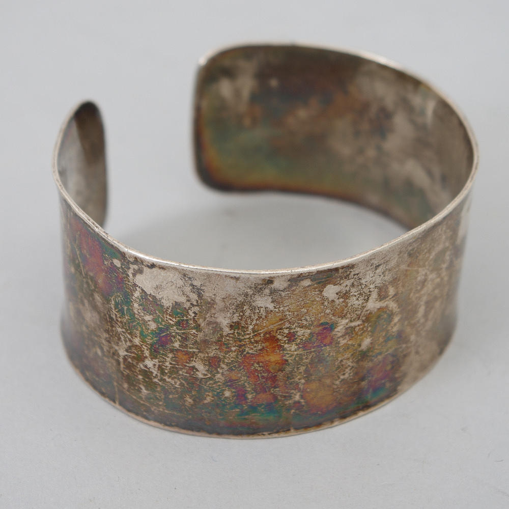 ARMBAND, stelt, silver.