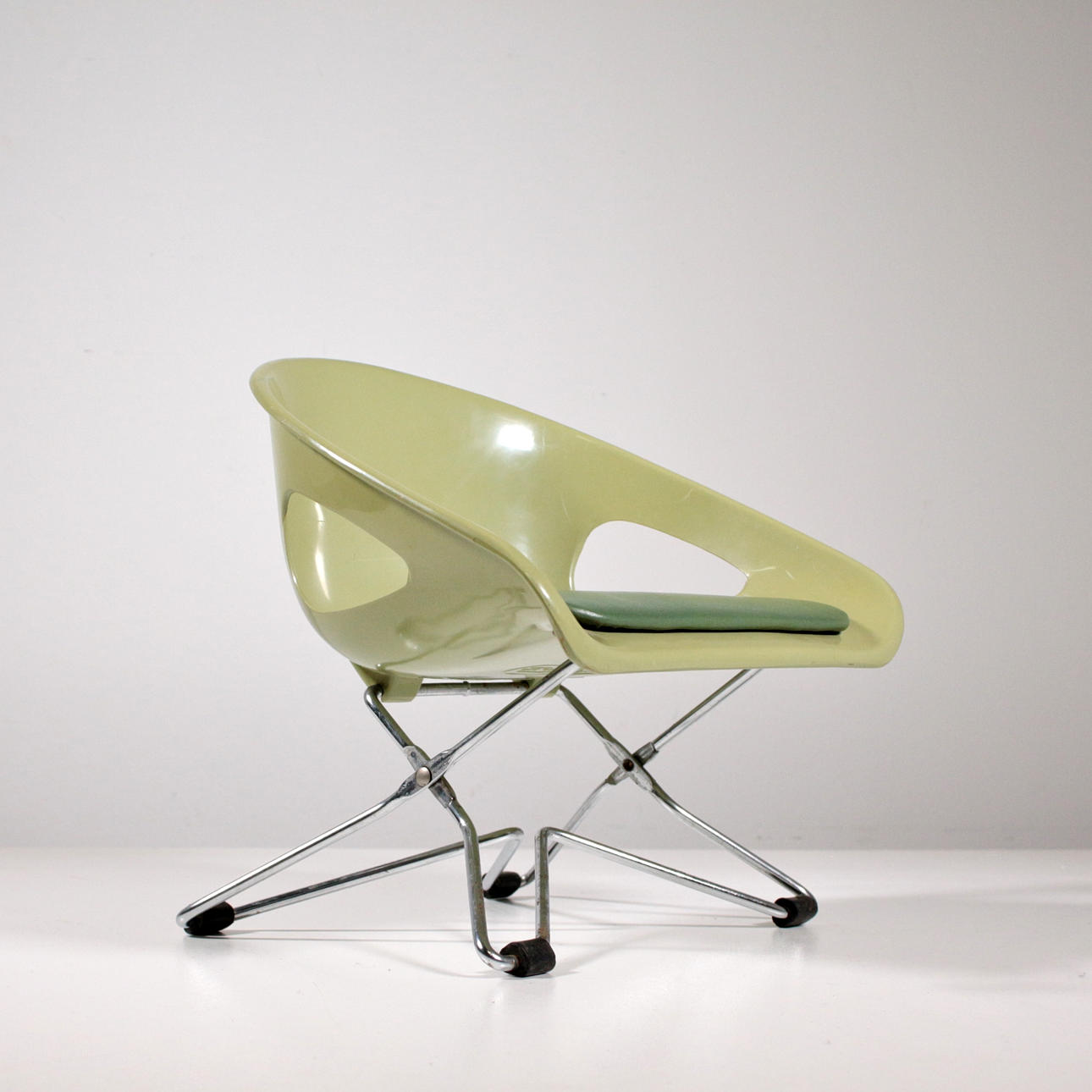 Vtg Humilton Cosco Child Chair Cosco Chair Vtg Olive MCM こまかく