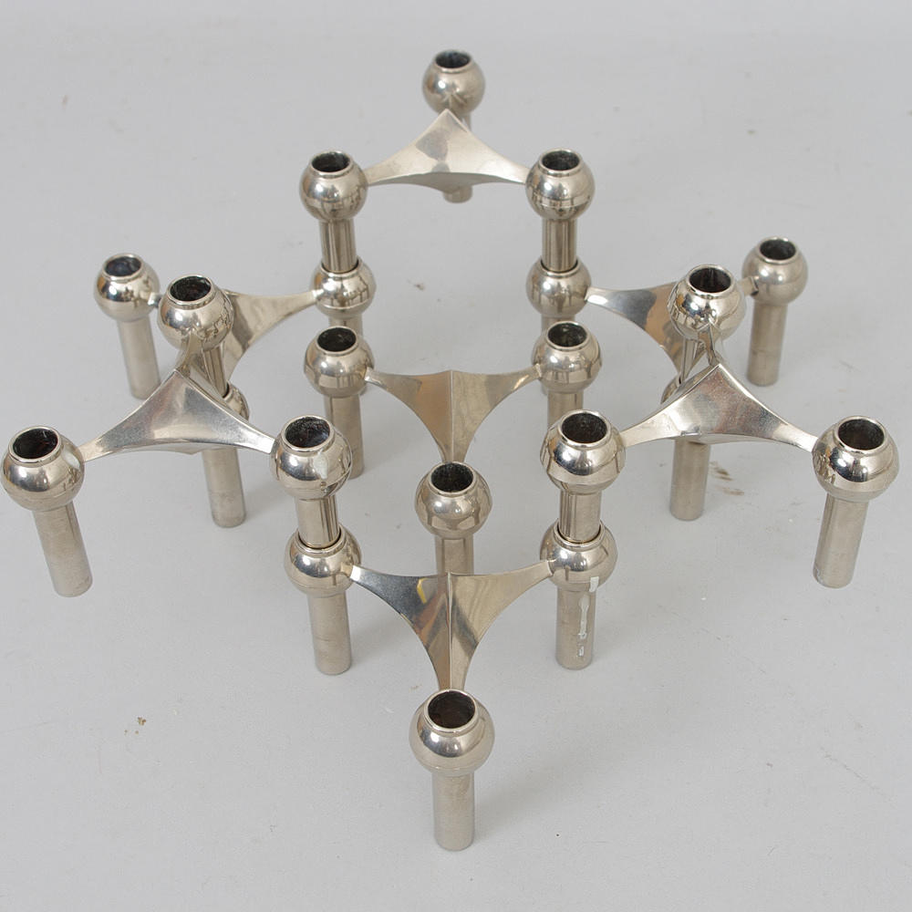 LJUSSTAKE, vitmetall, Ceasar Stoffi, Nagel, BMF Tyskland.