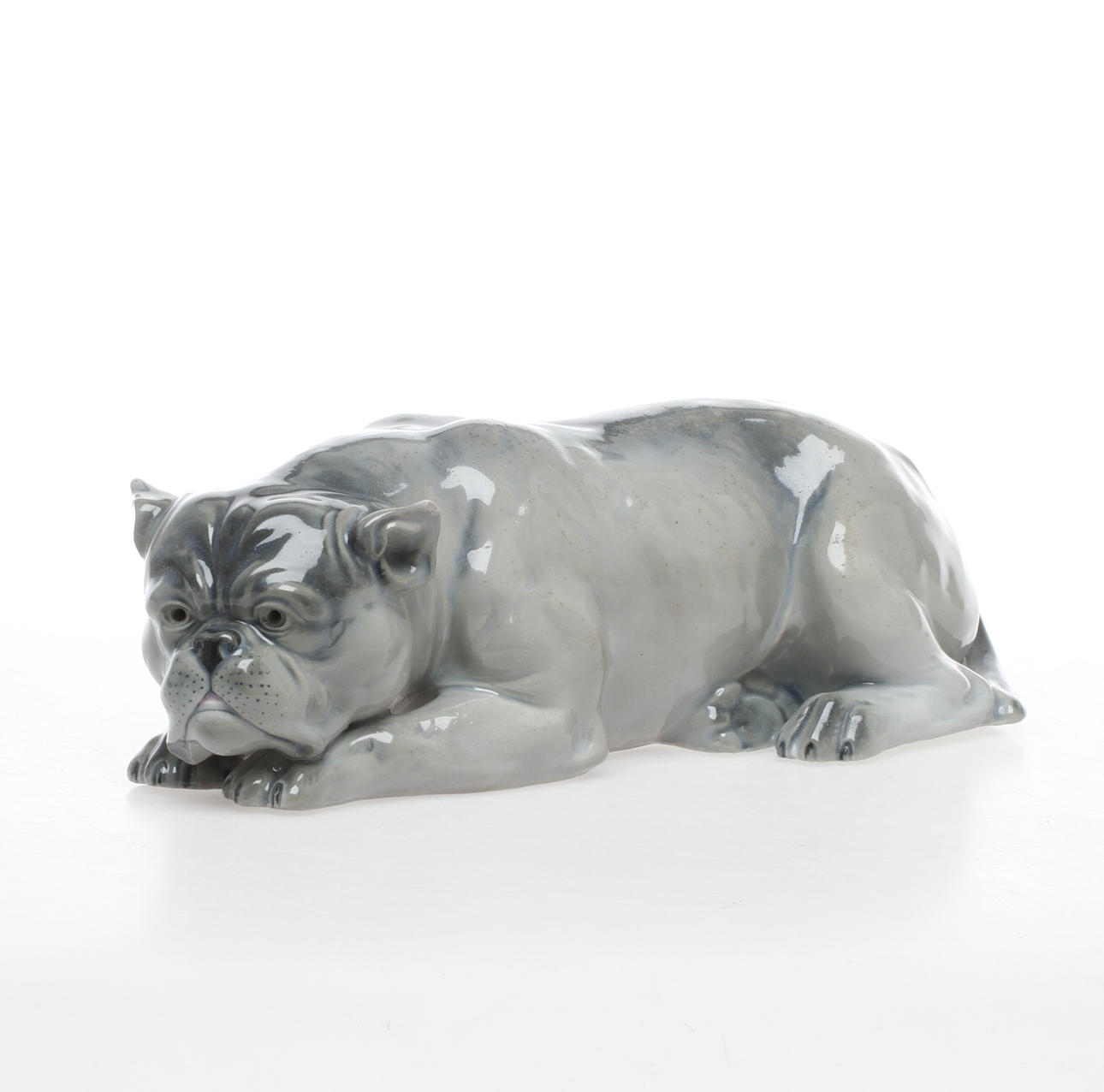 FIGURIN, Bulldog, porslin, 1900-tal.