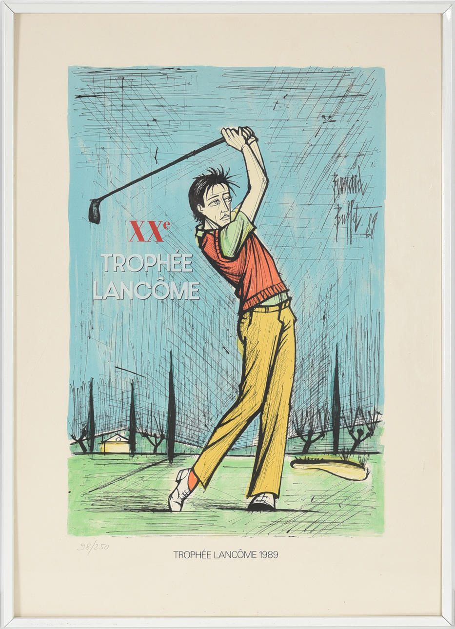 BERNARD BUFFET. LITOGRAFI, "Trophée Lancôme".