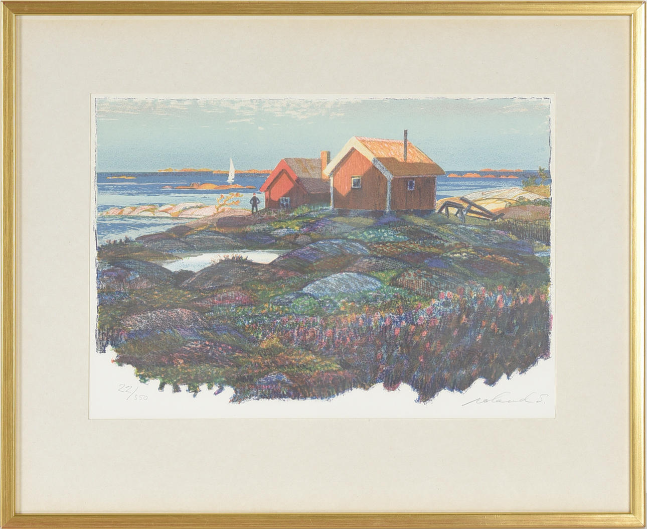 ROLAND SVENSSON. Litografi.