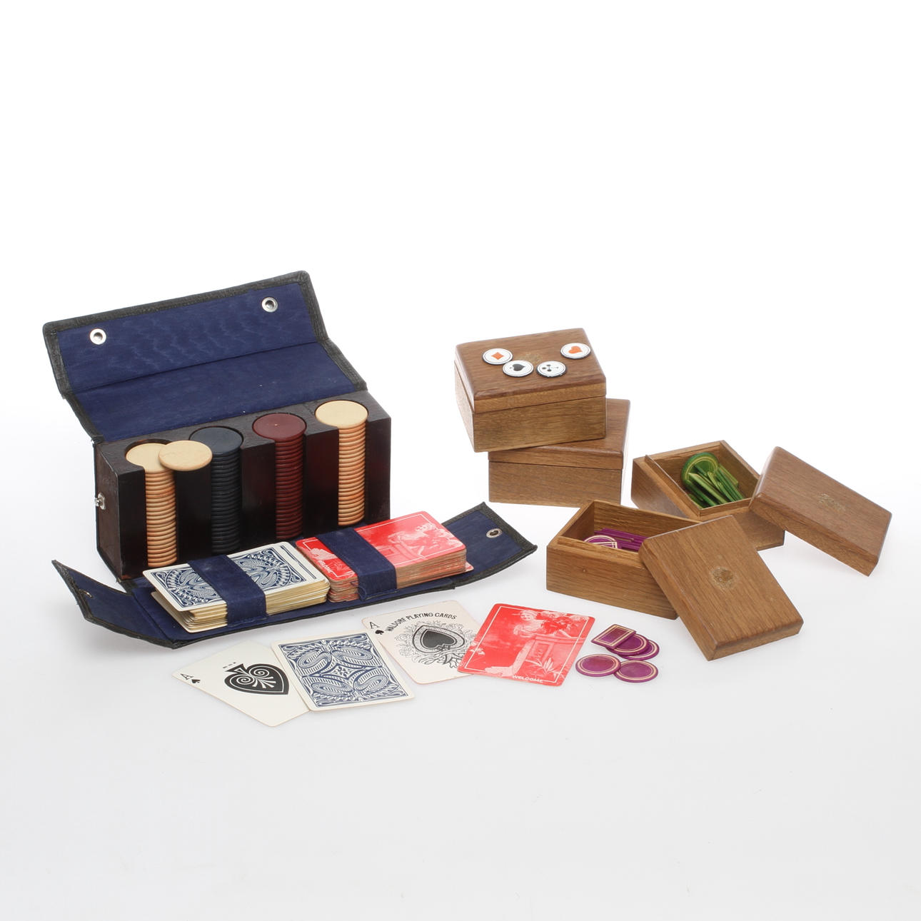 SPELKORT samt SPELMARKER, 1900-talets första hälft.