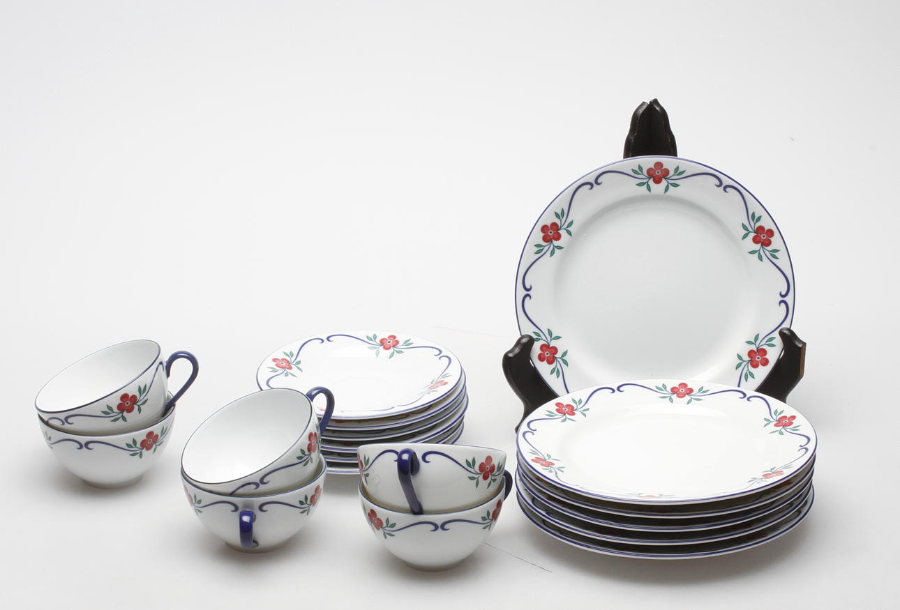 KAFFESERVIS, 18 delar, "Sundborn", Rörstrand, 1900/2000-tal.