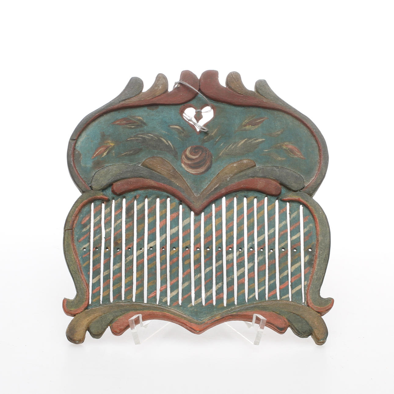 BANDSKED, målad samt snidad dekor.