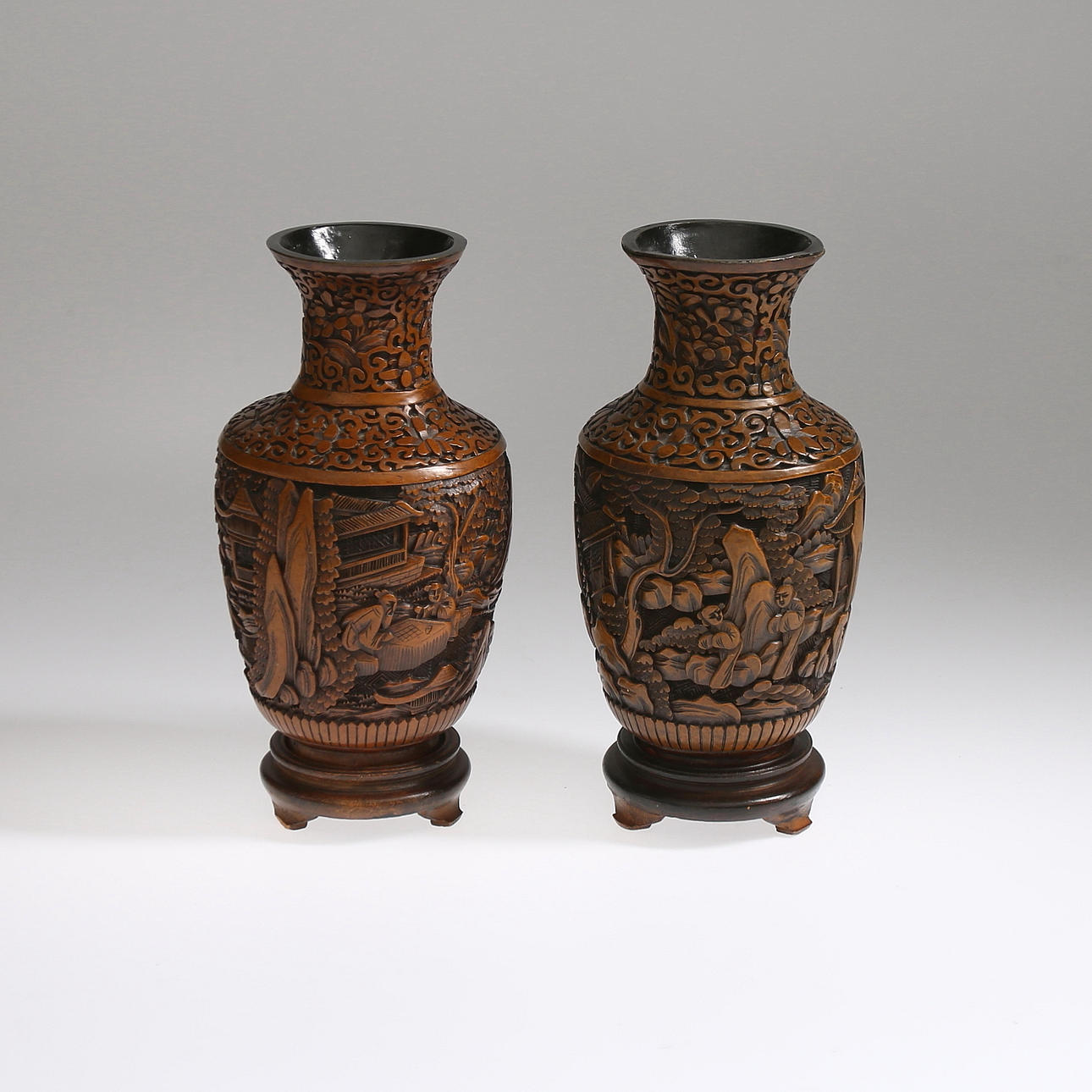 VASER, trä, Kina, 18/1900-tal.