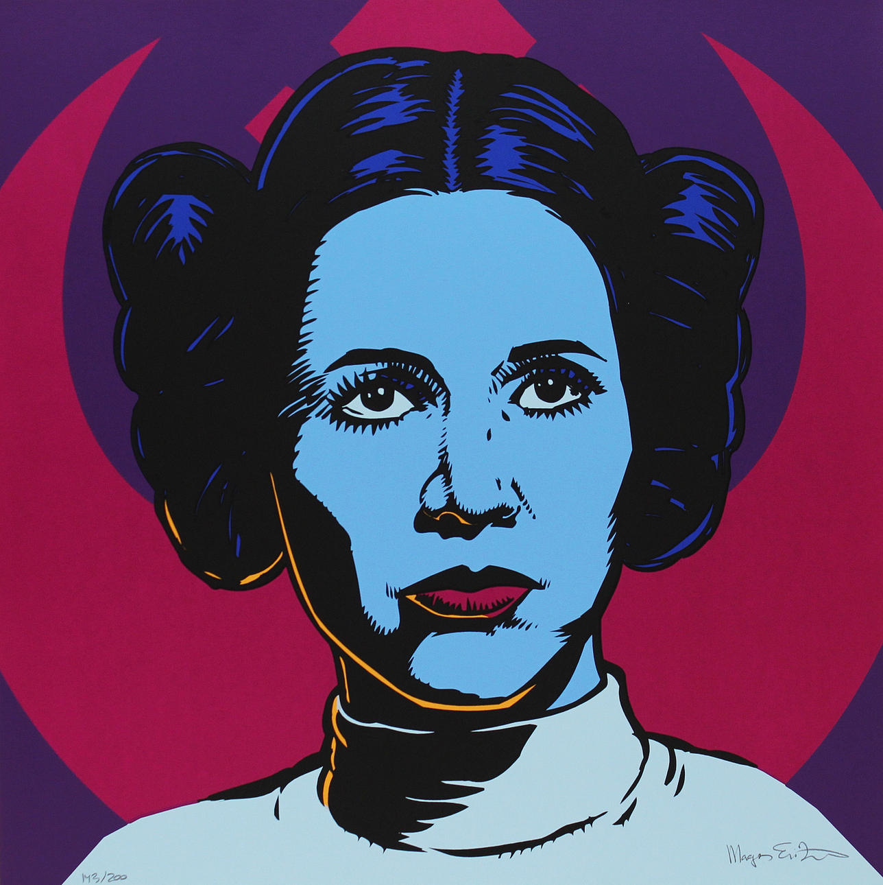 MAGNUS ERIKSSON. "Prinsessan". Färgserigrafi. Signerad. 143/200.