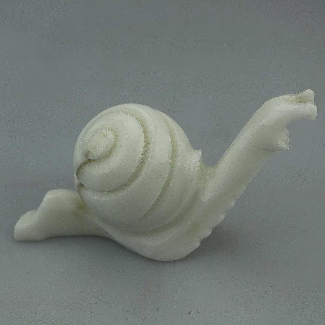 FIGURA CARACOL MARMO DI CARRARA.