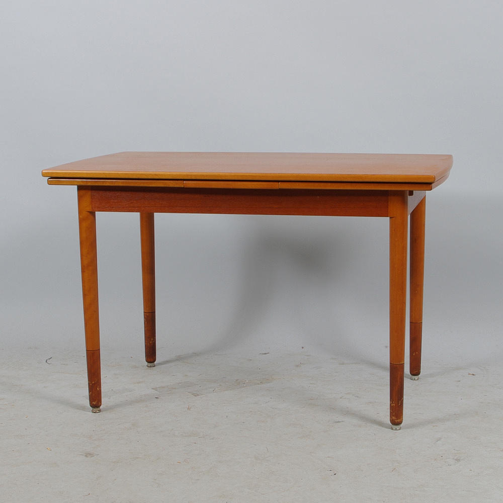 BORD, teak med bakelitskivor, 1900-talets mitt, märkt treman.