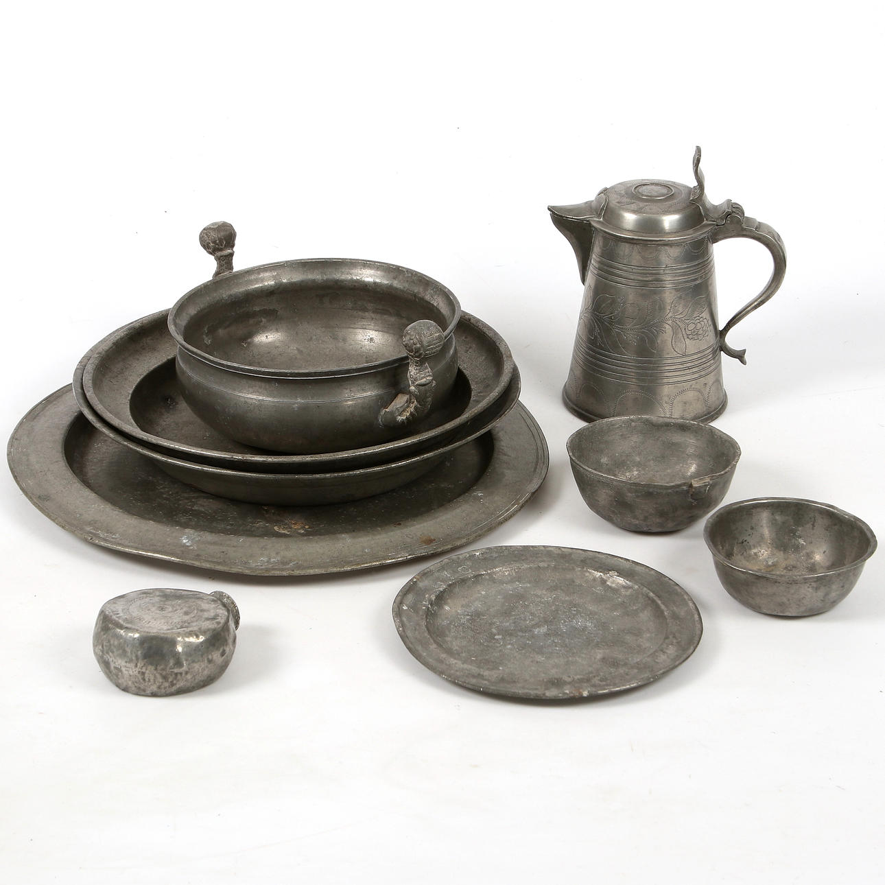 TINAESINEET, 9 kpl, 1800-luku.