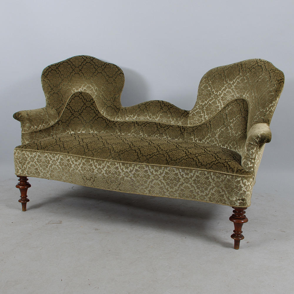 SALONGSSOFFA, rokokostil, sent 1800-tal.