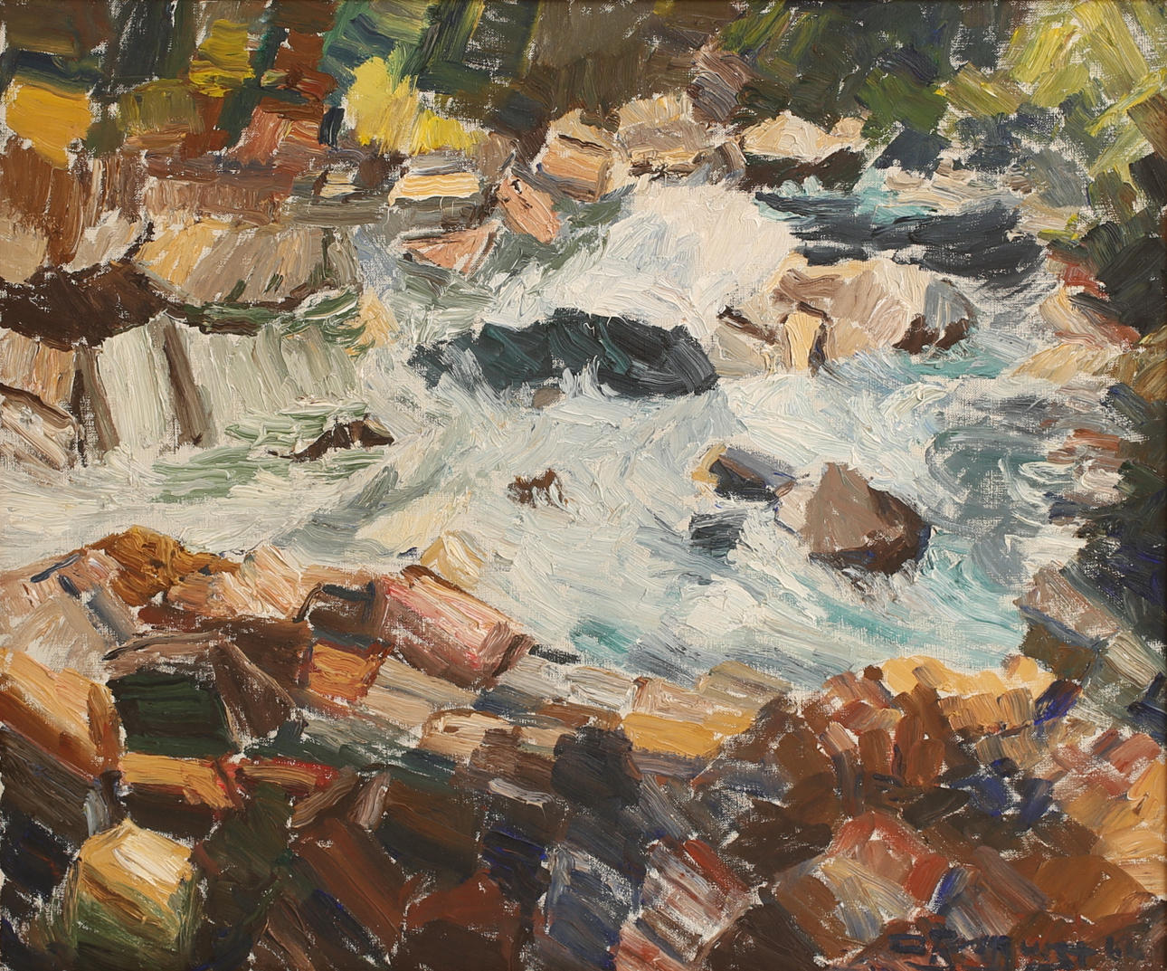 OSKAR BERGQVIST. Oil on canvas, signed.