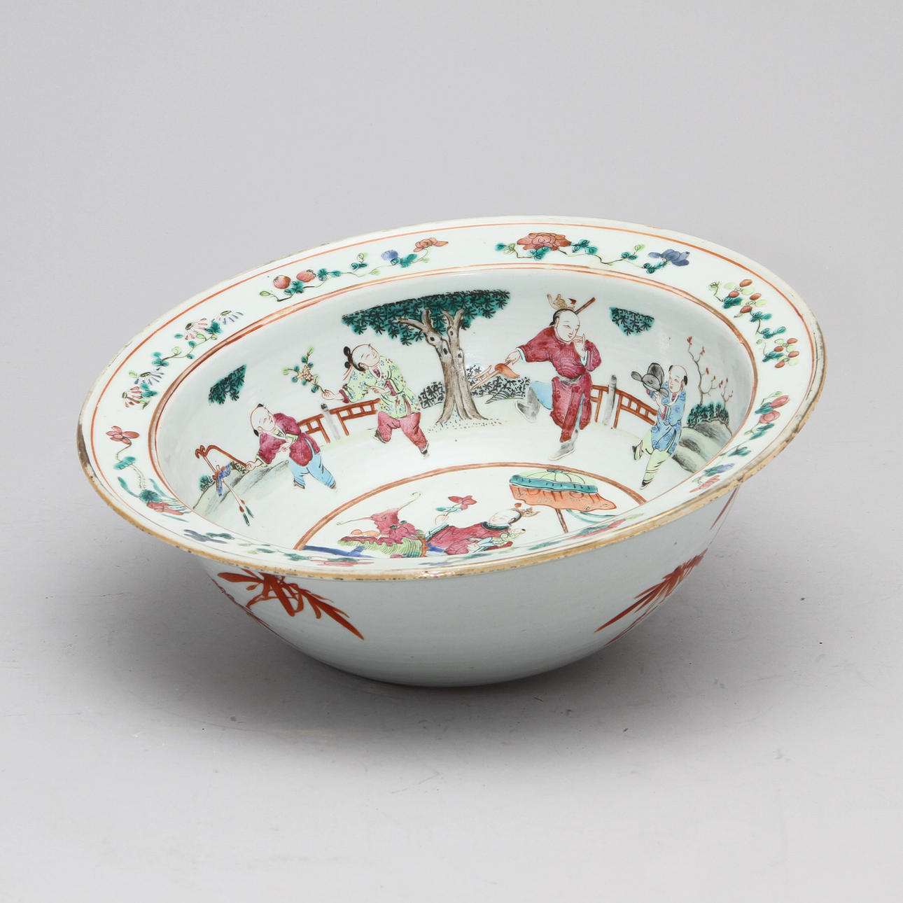 SKÅL, porslin, Kina 1800-tal.