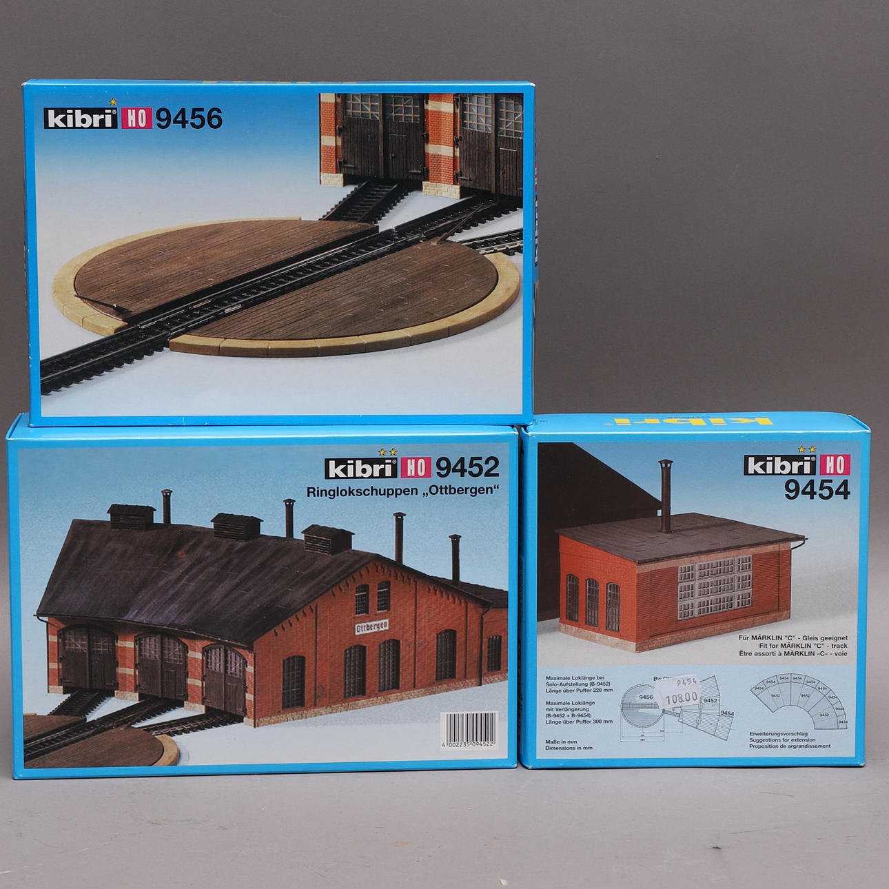 MODEL TRAIN ACCESSORIES, 3 pcs, HO scale, Kibri.