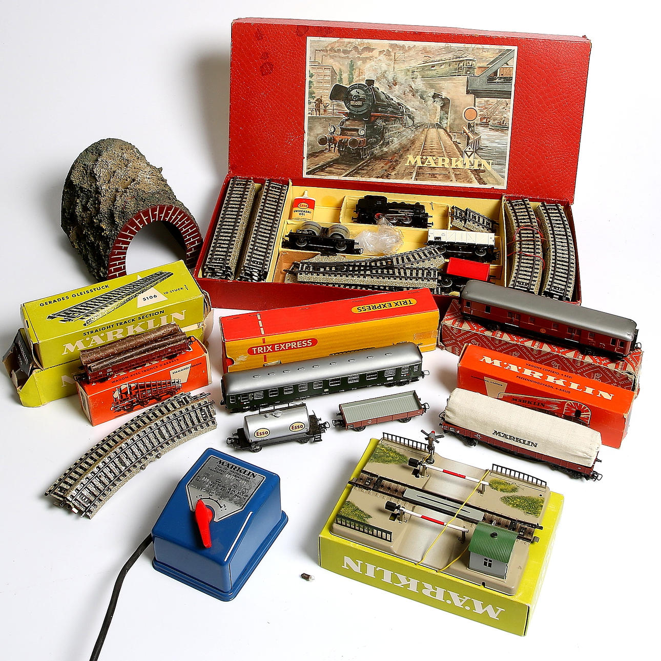 MODELLJÄRNVÄG, Märklin, HO, 1960-tal.