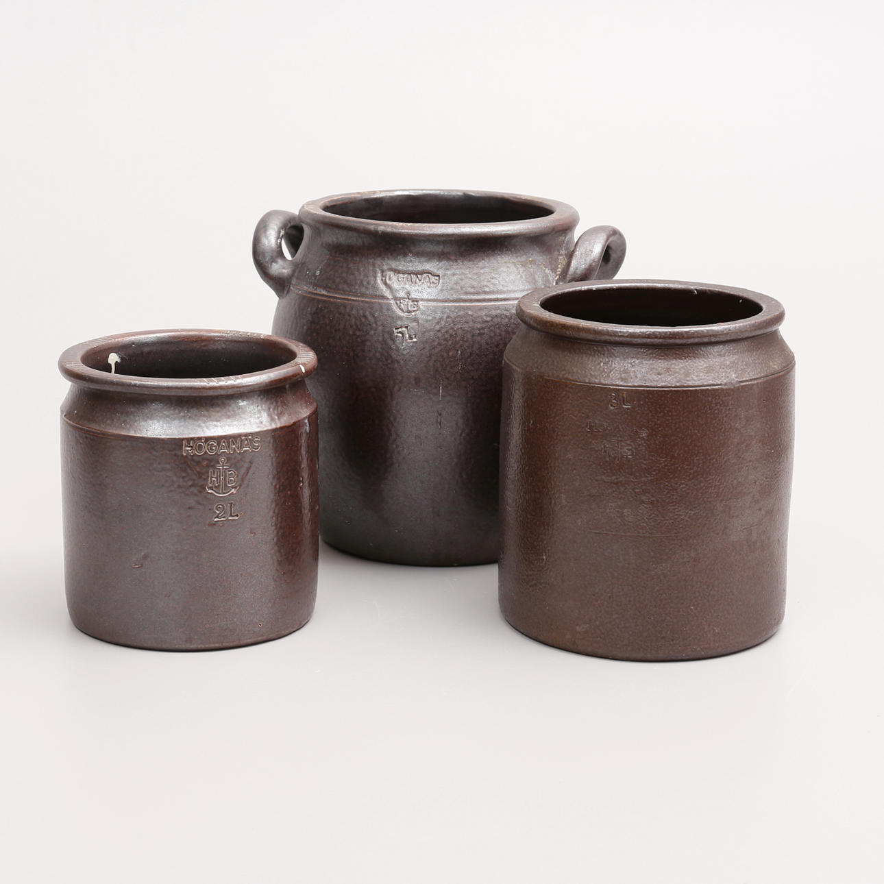 HÖGANÄSKRUS, 3 st, 2/3/5 Liter.