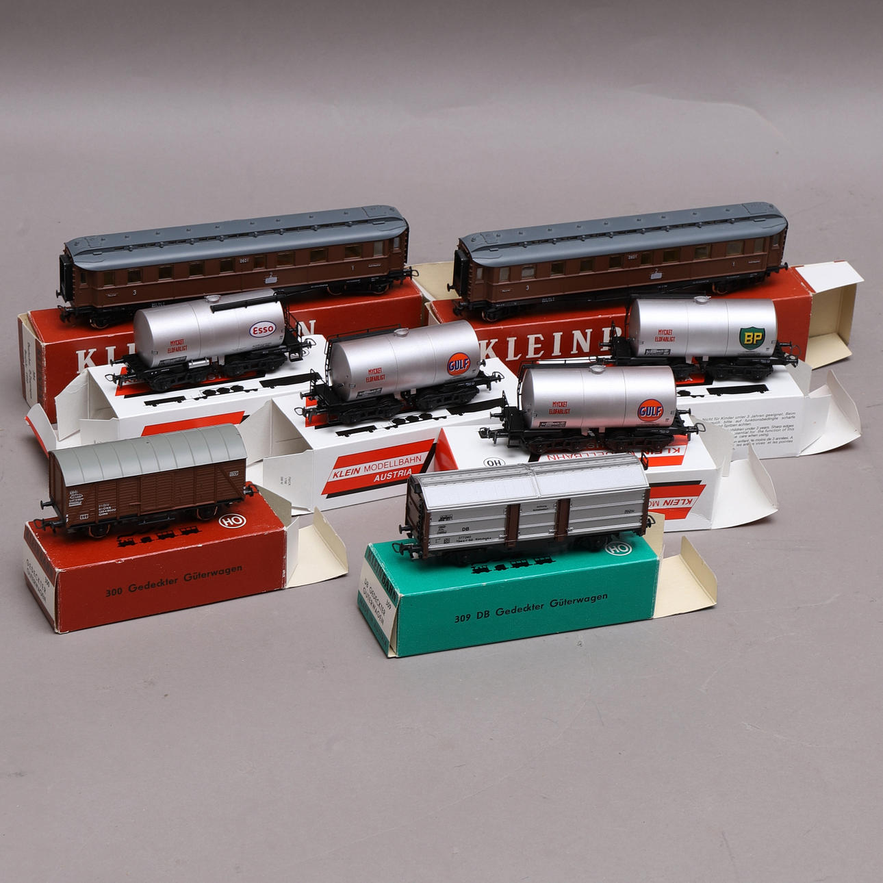 ZUGWAGEN, 8 Stück, Kleinbahn & Klein modellbahn, Österreich.