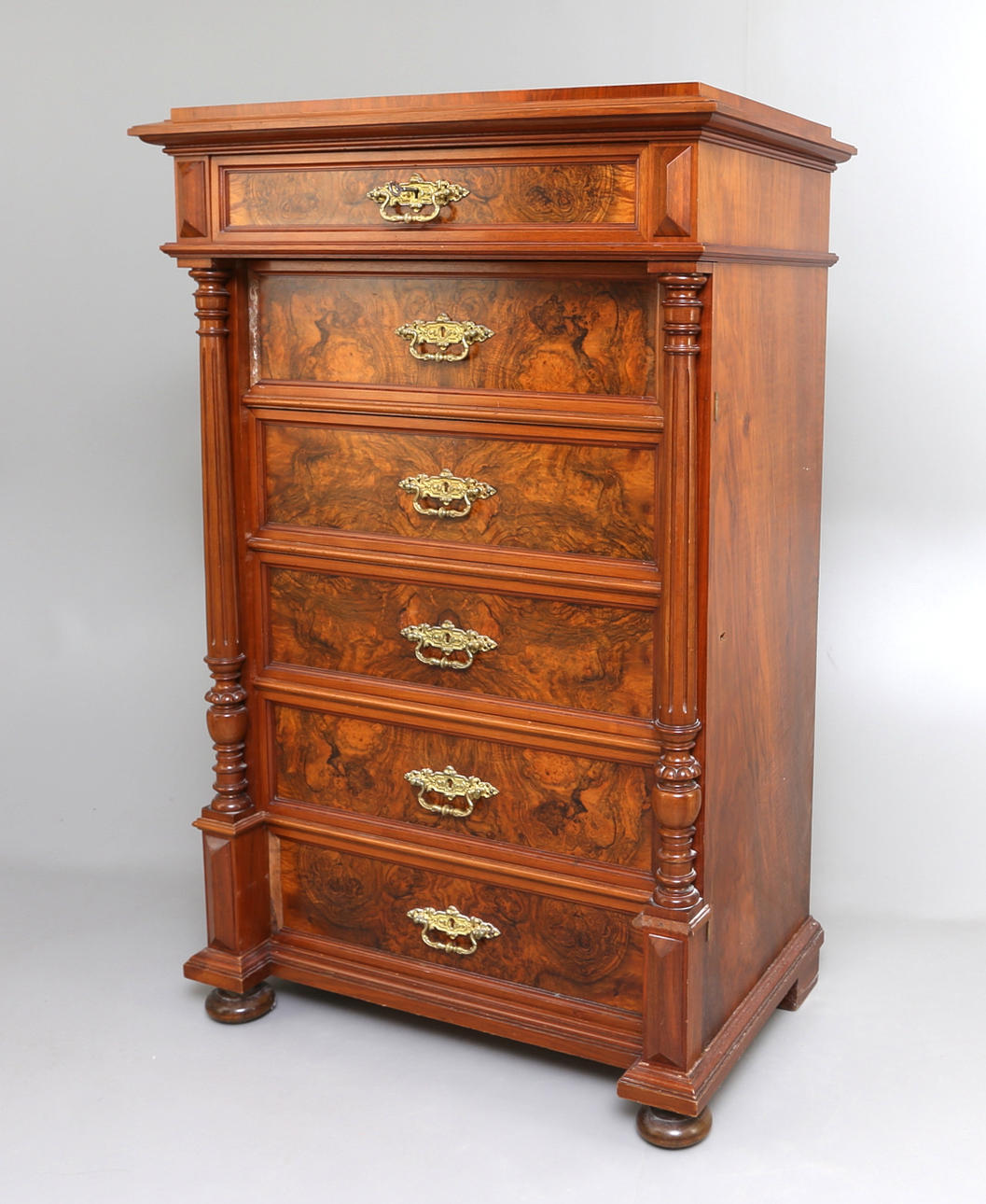 BYRÅ, 6-lådig, 1880-tal.