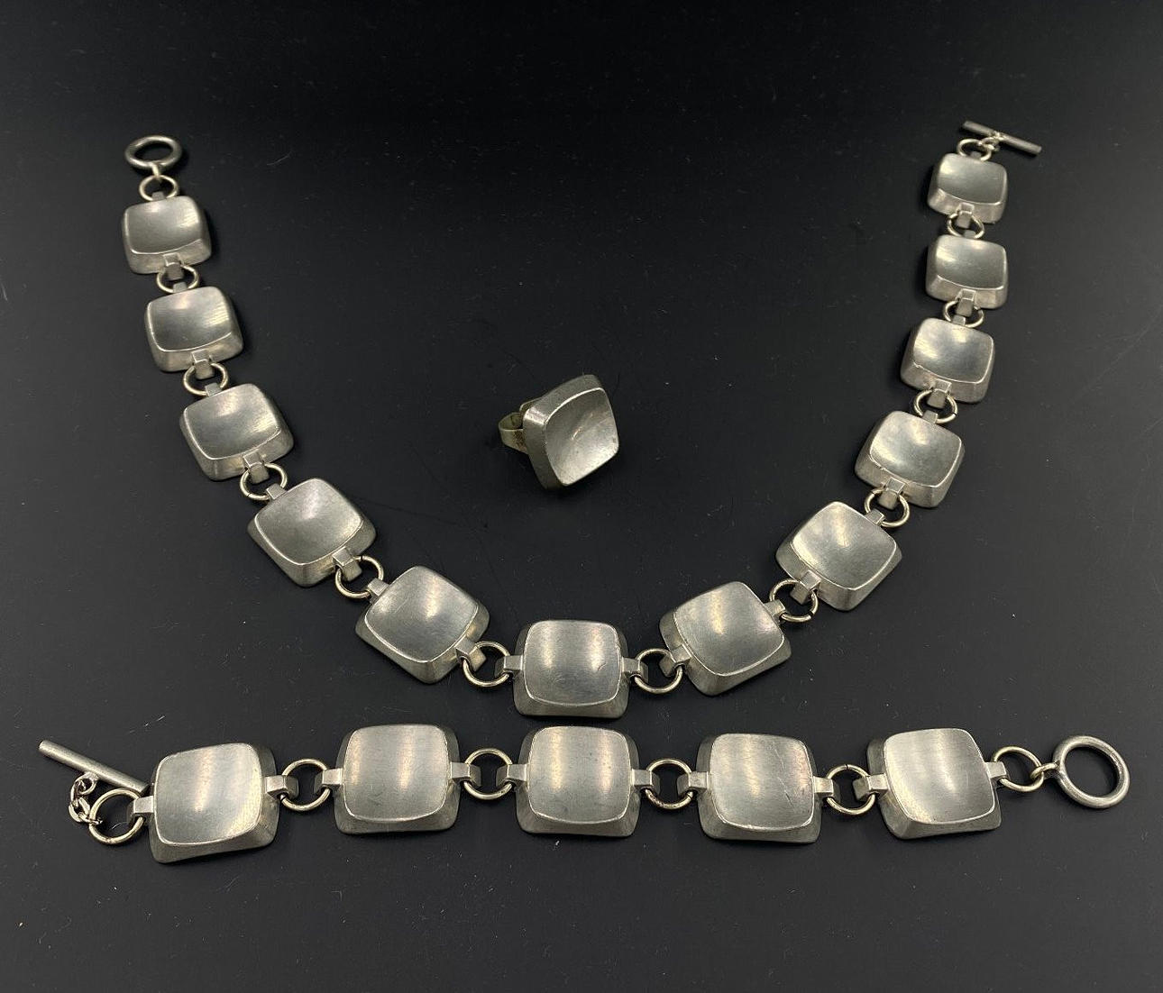 Jørgen Jensen, smykkesæt, tin, Danmark.