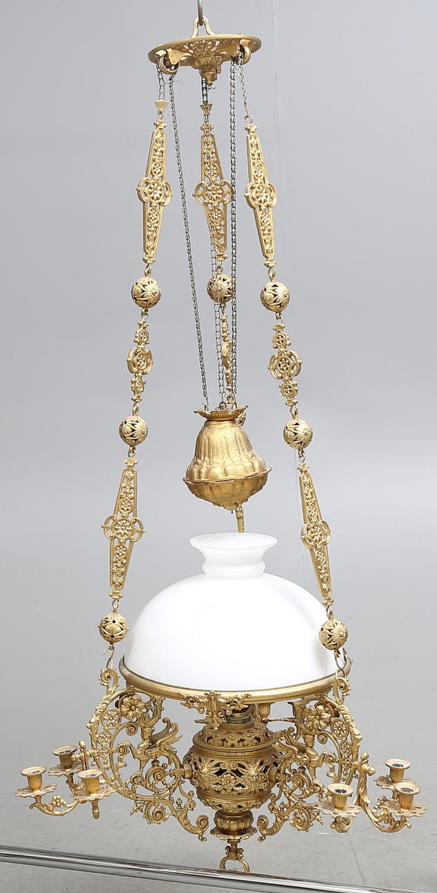 TAKFOTOGENLAMPA, omkring 1900, diameter ca. 70 cm.