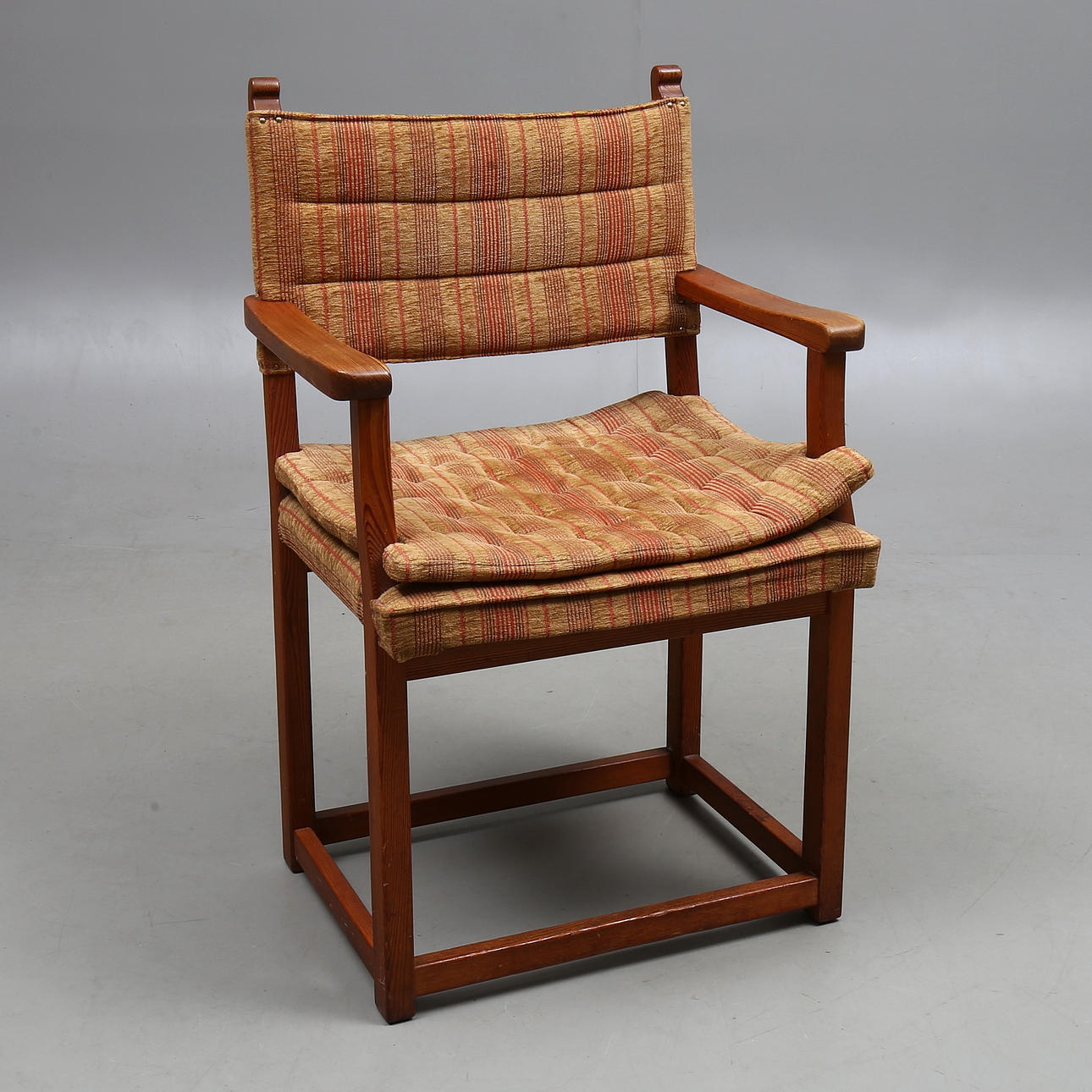 CARL MALMSTEN. Armchair, pine, branded CM.