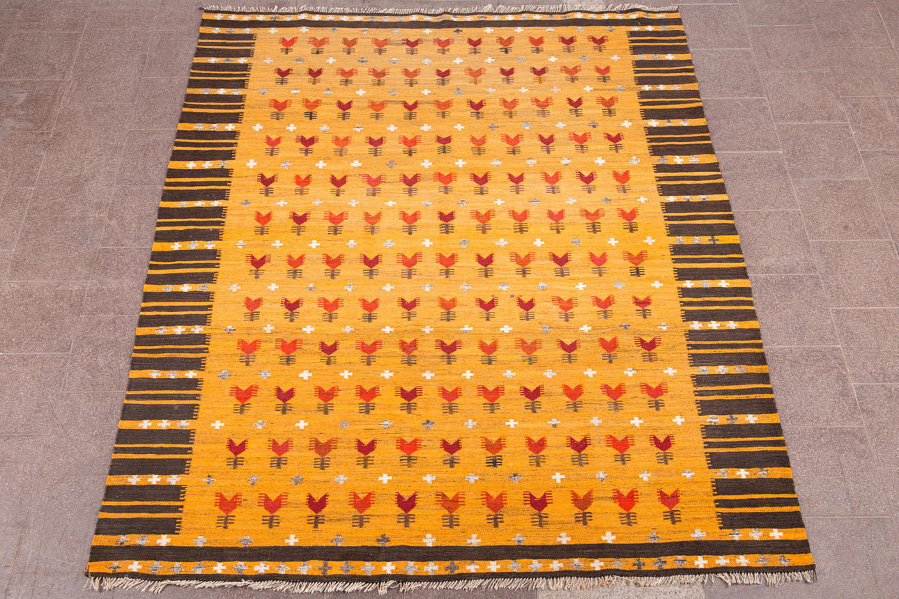 Teppich, Stoff, Norwegen, 1960er Jahre.