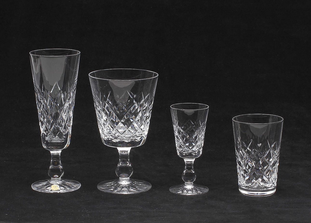 GLASSERVIS, 36 delar, Åfors, 1900-tal.