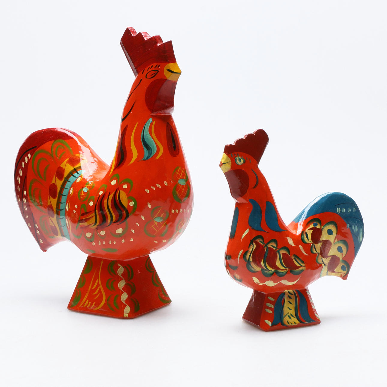 DALATUPPAR, 2 pcs, Erik Pell, Nusnäs, 1900s.