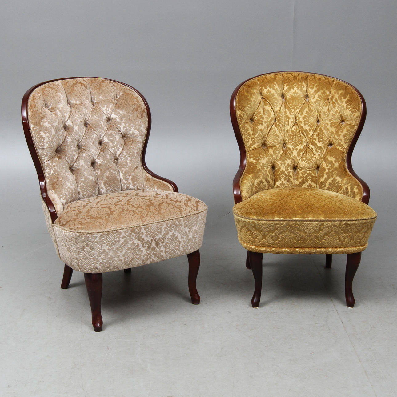 EMMAFÅTÖLJER, 2 st, 1900-tal.