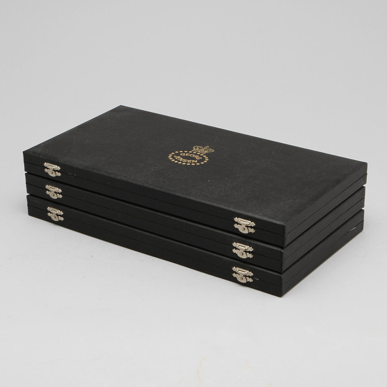 ÅRSSKEDAR, 17 st, silver, Georg Jensen, Danmark, ca 750 gram.