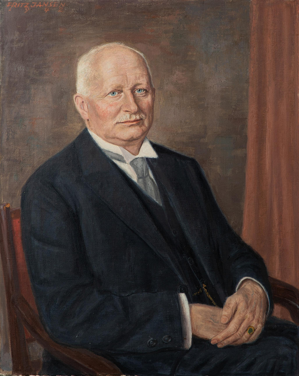 FRITZ JANSEN. Männerportrait.