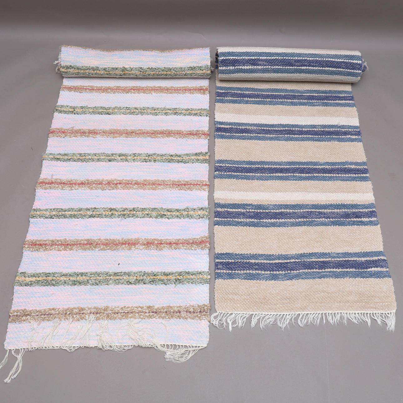 TRASMATTOR, 2 st, handvävda.