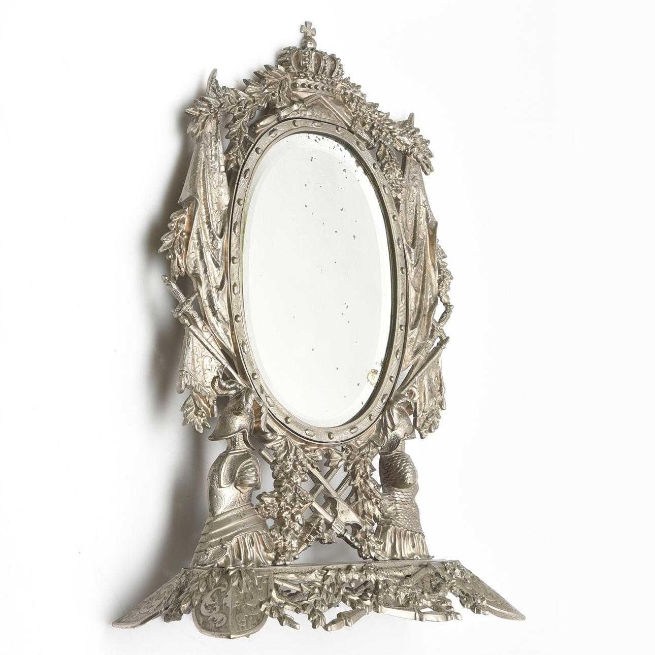 TABLE MIRROR cast iron. 18/1900s.